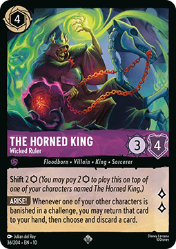 The Horned King - Wicked Ruler (V.1) [10WHI-36] (Whispers in the Well) (Super Rare)