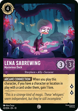 Lena Sabrewing - Mysterious Duck [10WHI-42] (Whispers in the Well) (Common)