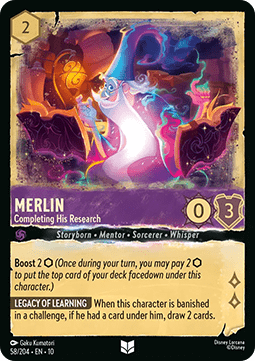 Merlin - Completing His Research (V.1) [10WHI-58] (Whispers in the Well) (Uncommon)