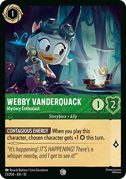 Webby Vanderquack - Mystery Enthusiast (V.1) [10WHI-73] (Whispers in the Well) (Common)