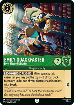 Emily Quackfaster - Level-Headed Librarian [10WHI-80] (Whispers in the Well) (Uncommon)