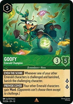 Goofy - Emerald Champion [10WHI-91] (Whispers in the Well) (Rare)