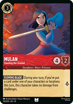 Mulan - Standing Her Ground (V.1) [10WHI-126] (Whispers in the Well) (Uncommon)