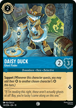 Daisy Duck - Ghost Finder (V.1) [10WHI-141] (Whispers in the Well) (Common)