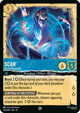 Scar - Eerily Prepared [10WHI-153] (Whispers in the Well) (Super Rare)