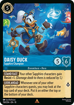 Daisy Duck - Sapphire Champion [10WHI-158] (Whispers in the Well) (Rare)