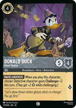Donald Duck - Ghost Hunter [10WHI-172] (Whispers in the Well) (Common)