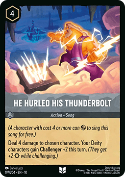 He Hurled His Thunderbolt (V.1) [10WHI-197] (Whispers in the Well) (Uncommon)
