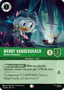 Webby Vanderquack - Mystery Enthusiast (V.2) [10WHI-211] (Whispers in the Well) (Epic)