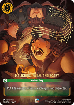 Malicious, Mean, and Scary (V.2) [10WHI-231] (Whispers in the Well) (Enchanted)