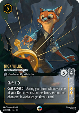 Nick Wilde - Persistent Investigator (V.2) [10WHI-239] (Whispers in the Well) (Enchanted)