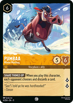 Pumbaa - Winter Warthog [11WSP-4] (Winterspell) (Common)
