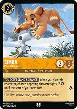 Simba - Playful Pouncer [11WSP-23] (Winterspell) (Uncommon)