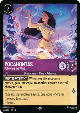 Pocahontas - Following the Wind [11WSP-42] (Winterspell) (Super Rare)