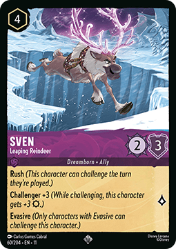 Sven - Leaping Reindeer [11WSP-60] (Winterspell) (Super Rare)