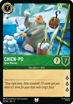 Chien-Po - Snow Warrior [11WSP-74] (Winterspell) (Uncommon)