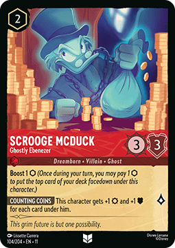 Scrooge McDuck - Ghostly Ebenezer [11WSP-104] (Winterspell) (Uncommon)