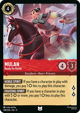 Mulan - Ready for Battle [11WSP-108] (Winterspell) (Uncommon)