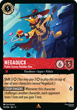 Negaduck - Public Enemy Number One (V.1) [11WSP-116] (Winterspell) (Rare)