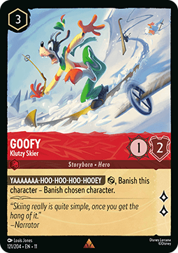 Goofy - Klutzy Skier (V.1) [11WSP-121] (Winterspell) (Common)
