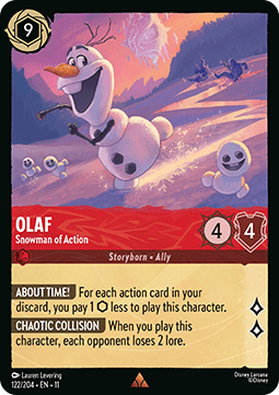 Olaf - Snowman of Action [11WSP-122] (Winterspell) (Rare)