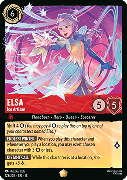 Elsa - Ice Artisan (V.1) [11WSP-123] (Winterspell) (Legendary)