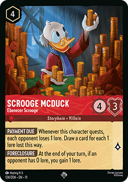 Scrooge McDuck - Ebenezer Scrooge [11WSP-124] (Winterspell) (Super Rare)