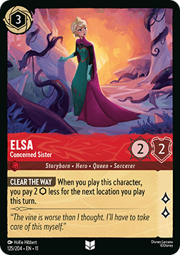 Elsa - Concerned Sister (V.1) [11WSP-125] (Winterspell) (Uncommon)