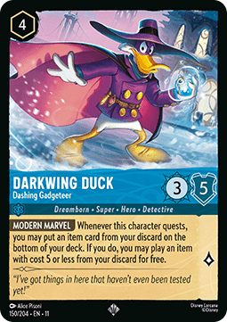 Darkwing Duck - Dashing Gadgeteer [11WSP-150] (Winterspell) (Super Rare)
