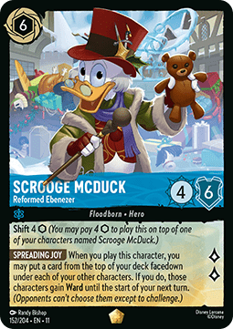 Scrooge McDuck - Reformed Ebenezer (V.1) [11WSP-152] (Winterspell) (Legendary)