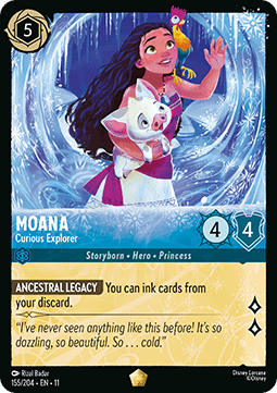 Moana - Curious Explorer (V.1) [11WSP-155] (Winterspell) (Legendary)