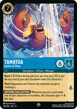 Tamatoa - Seeker of Shine (V.1) [11WSP-156] (Winterspell) (Super Rare)