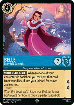 Belle - Snowfield Strategist (V.1) [11WSP-158] (Winterspell) (Super Rare)
