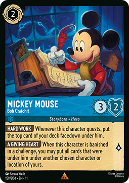 Mickey Mouse - Bob Cratchit (V.1) [11WSP-159] (Winterspell) (Rare)