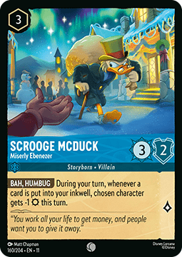 Scrooge McDuck - Miserly Ebenezer [11WSP-160] (Winterspell) (Common)
