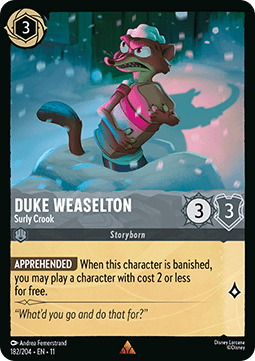 Duke Weaselton - Surly Crook [11WSP-182] (Winterspell) (Rare)