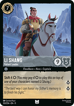 Li Shang - Valiant Leader [11WSP-183] (Winterspell) (Uncommon)