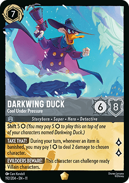 Darkwing Duck - Cool Under Pressure (V.1) [11WSP-192] (Winterspell) (Legendary)
