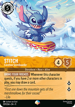 Stitch - Carefree Snowboarder (V.2) [11WSP-207] (Winterspell) (Epic)