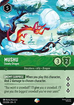 Mushu - Sneaky Dragon (V.2) [11WSP-212] (Winterspell) (Epic)