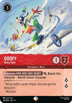 Goofy - Klutzy Skier (V.2) [11WSP-215] (Winterspell) (Epic)