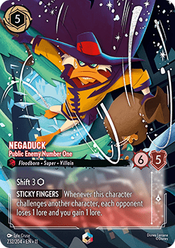 Negaduck - Public Enemy Number One (V.2) [11WSP-232] (Winterspell) (Enchanted)
