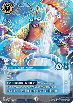 Tamatoa - Seeker of Shine (V.2) [11WSP-237] (Winterspell) (Enchanted)