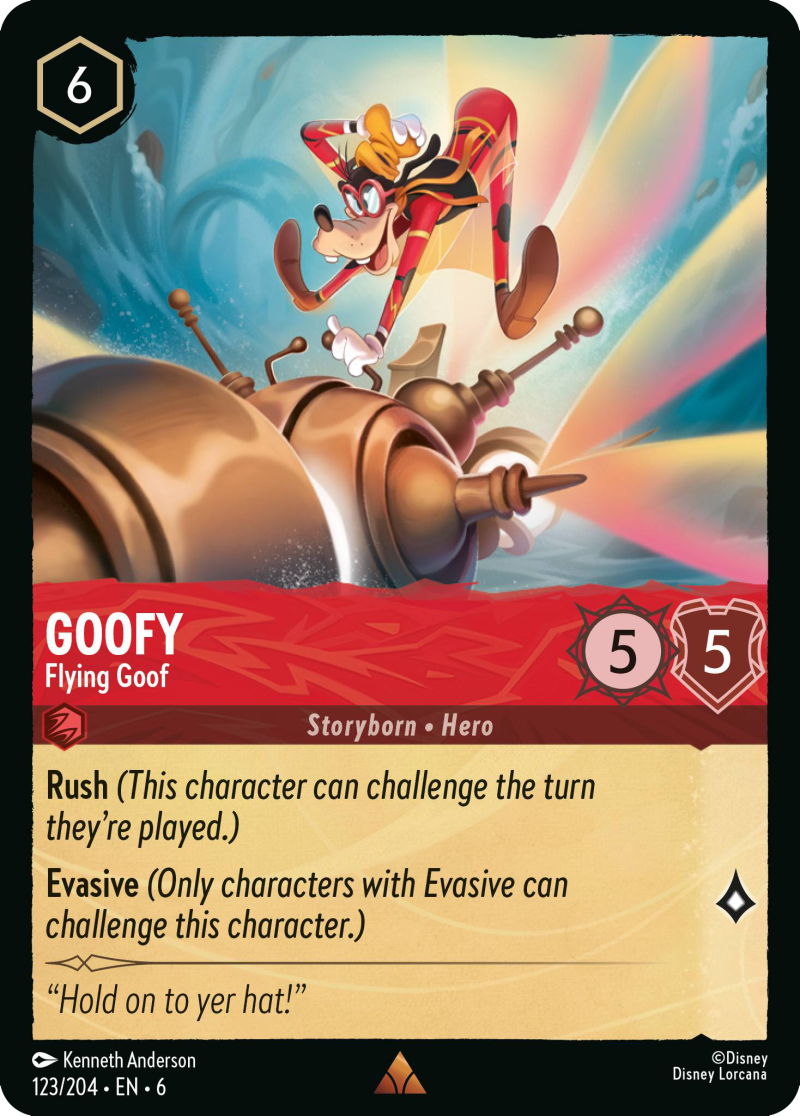 Goofy - Flying Goof [6AZS-123] (Azurite Sea) (Rare)