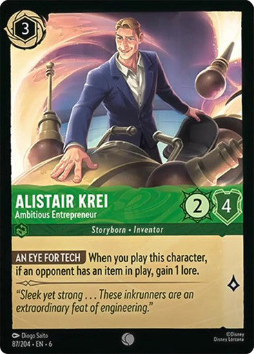 Alistair Krei - Ambitious Entrepreneur [6AZS-87] (Azurite Sea) (Common)