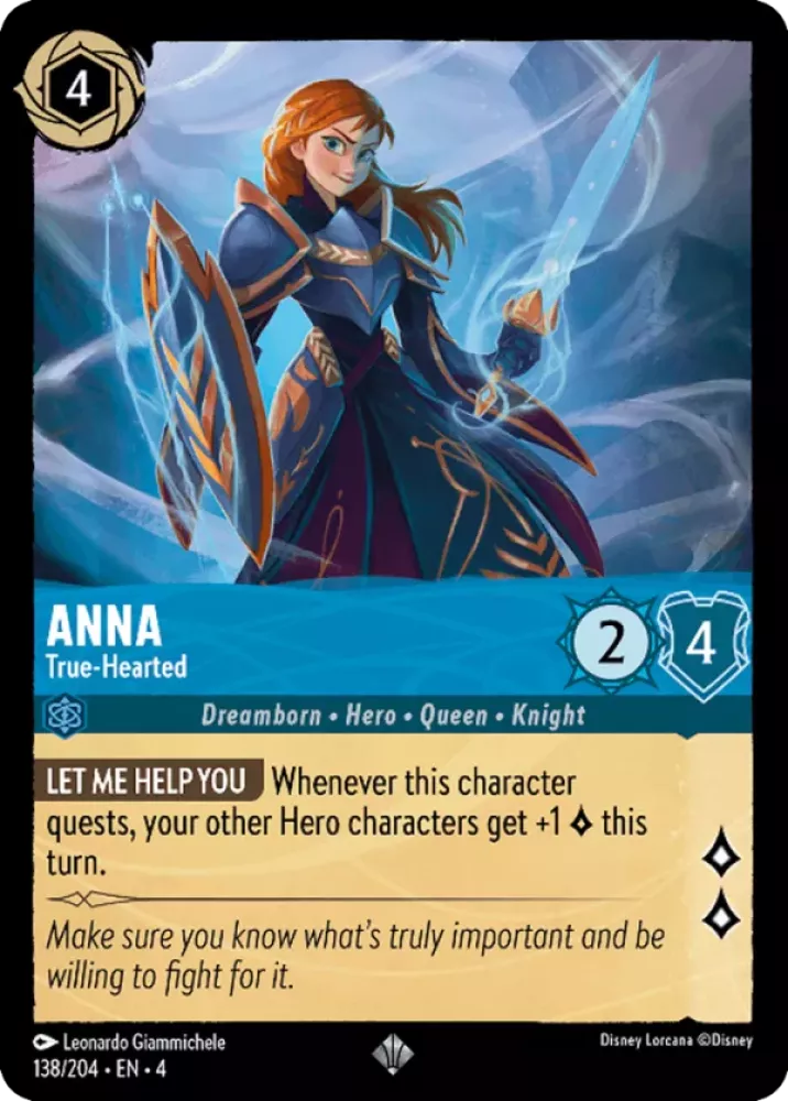 Anna - True-Hearted (V.1) [4URS-138] (Ursula's Return) (Super Rare)