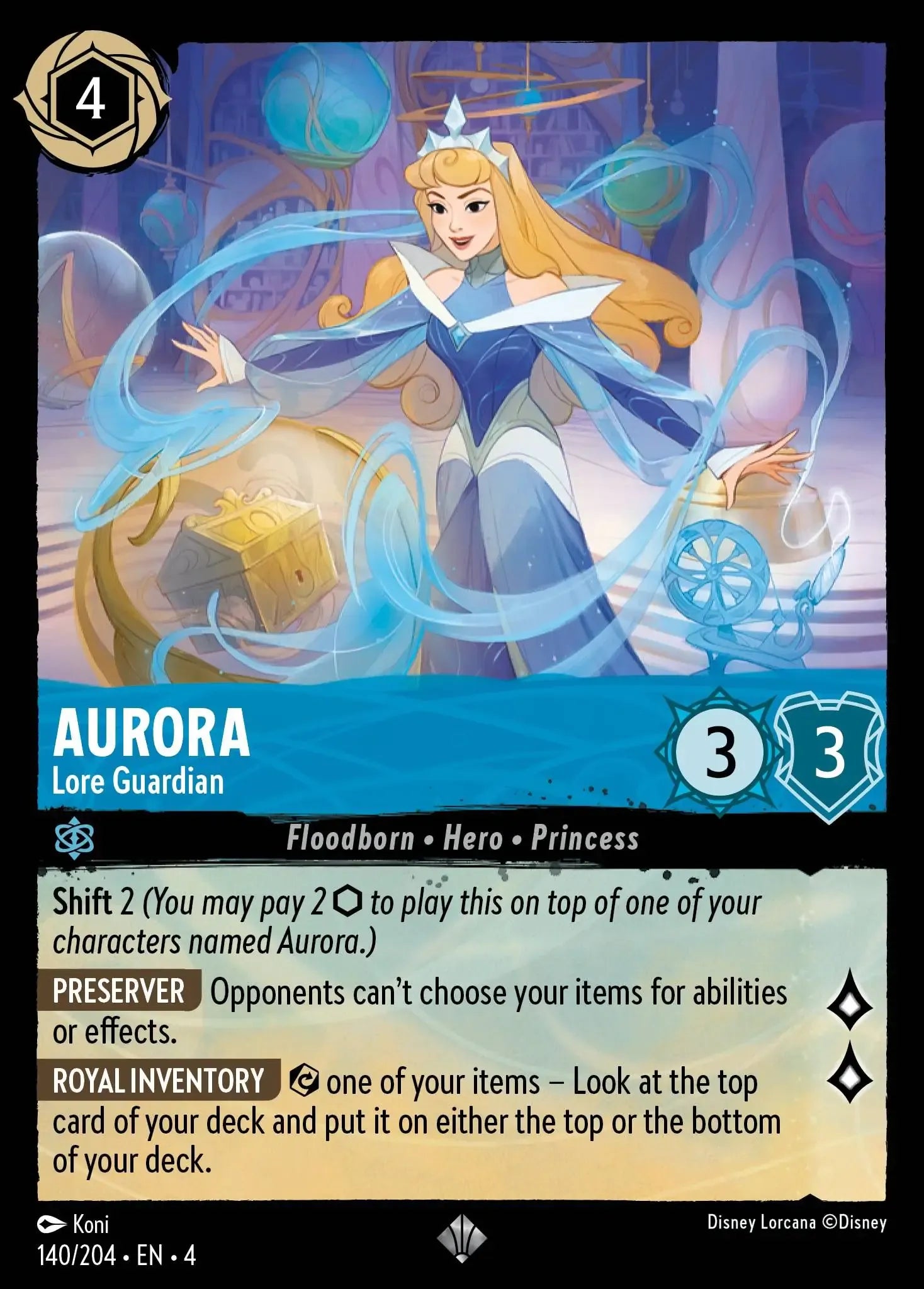 Aurora - Lore Guardian [4URS-140] (Ursula's Return) (Super Rare)
