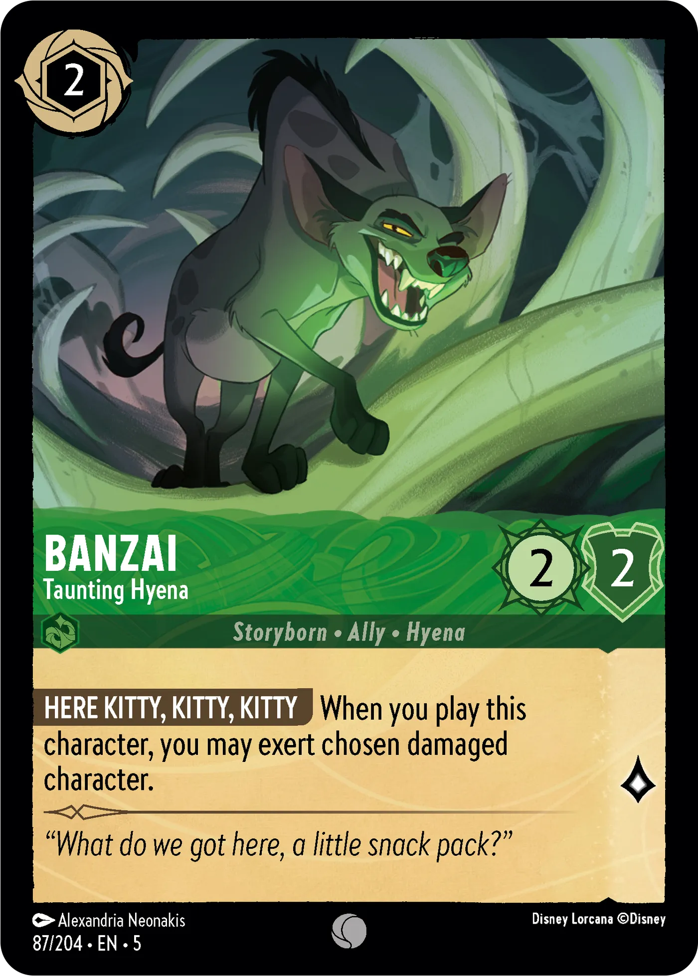 Banzai - Taunting Hyena (SS-87)