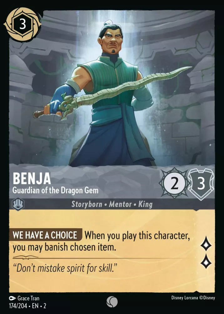 Benja - Guardian of the Dragon Gem [2ROF-174] (Rise of the Floodborn) (Common)
