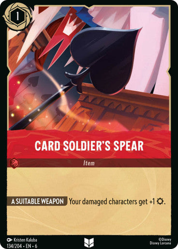 Card Soldier's Spear [6AZS-134] (Azurite Sea) (Uncommon)